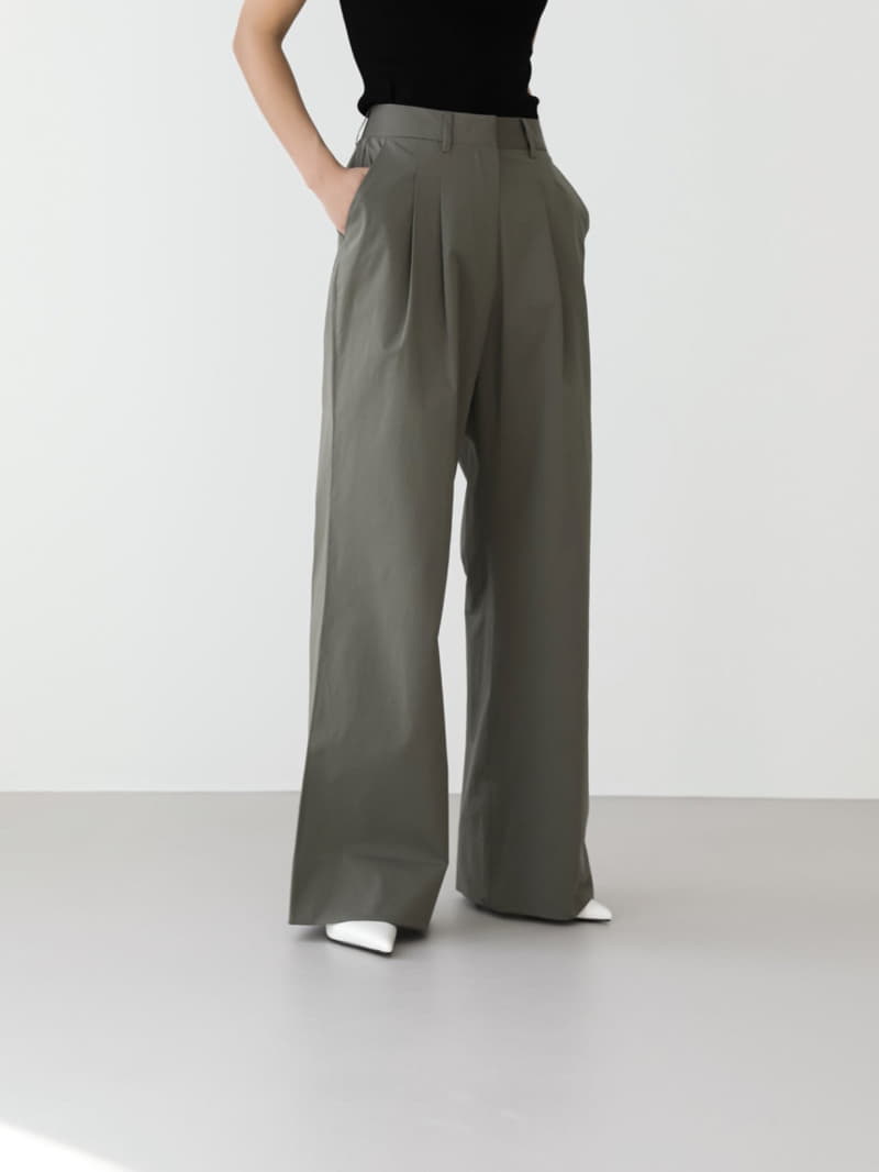 Paper Moon - Korean Women Fashion - #momslook - Cotton Two Wide Pants - 12