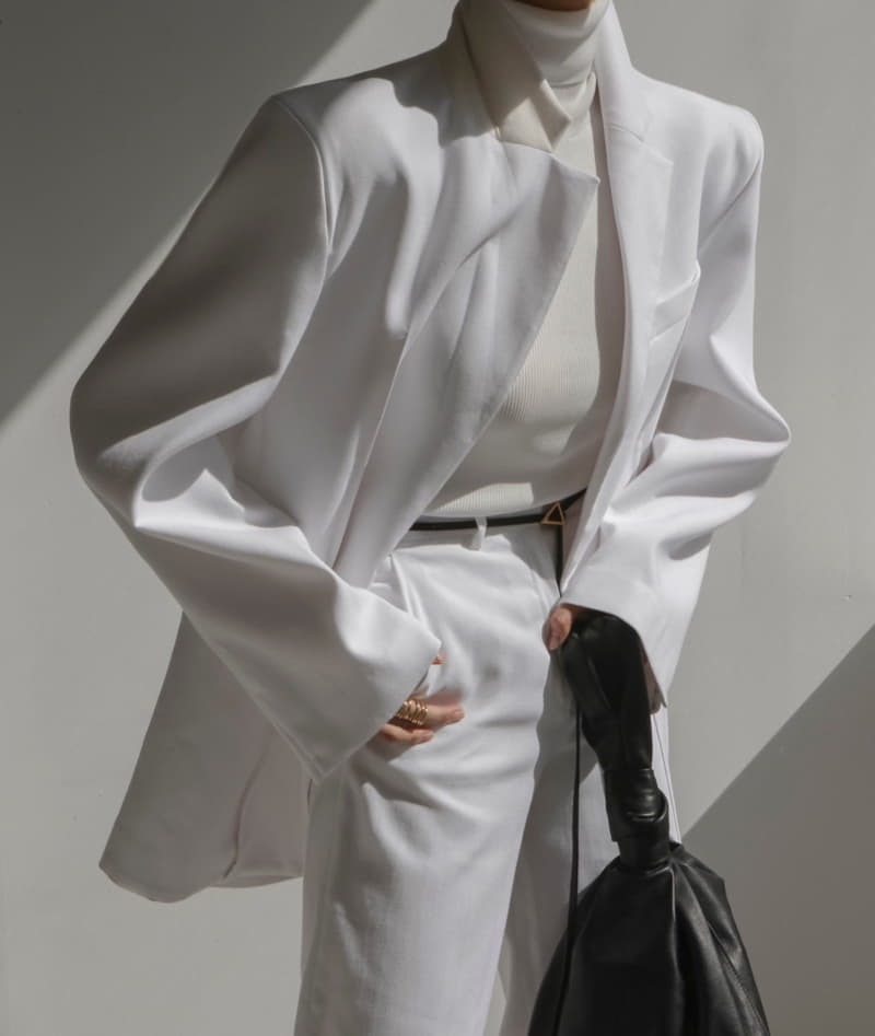 Paper Moon - Korean Women Fashion - #momslook - Turtleneck Sleeveless Knit Top - 12