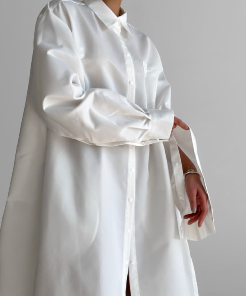 Paper Moon - Korean Women Fashion - #momslook - Shiny One-piec Coat - 12