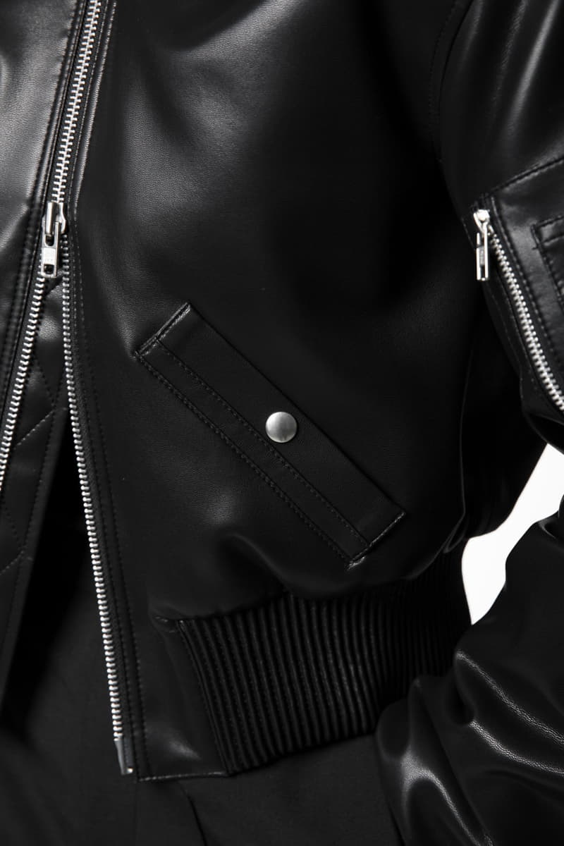 Paper Moon - Korean Women Fashion - #momslook - Vegan Leather Cropped Bomber Jacket  - 10
