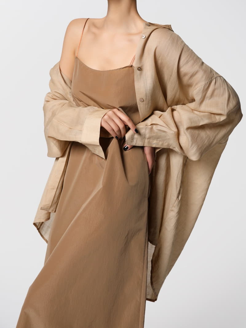 Paper Moon - Korean Women Fashion - #momslook - Thin Shoulder Strappy Maxi One-piece - 5