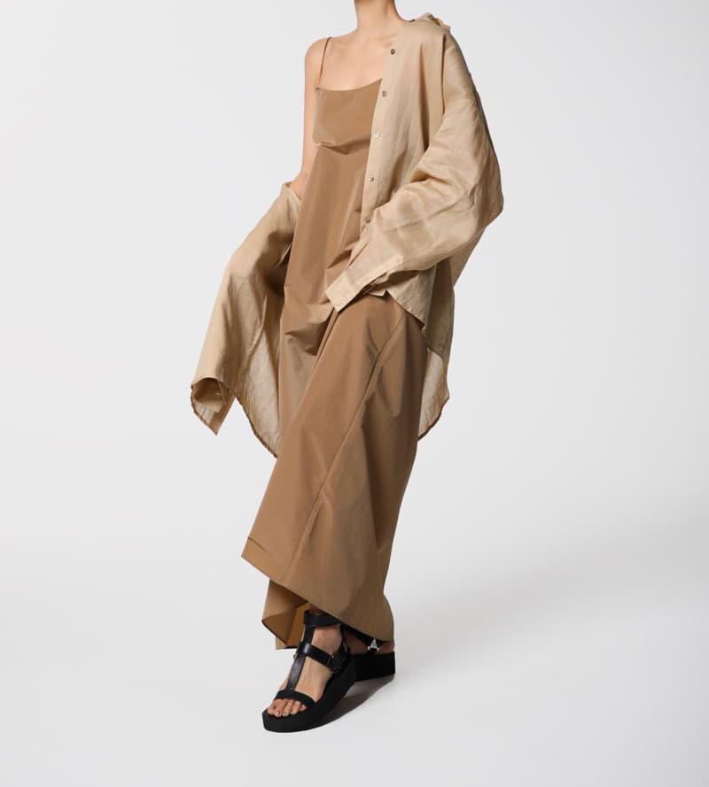 Paper Moon - Korean Women Fashion - #momslook - Thin Shoulder Strappy Maxi One-piece - 7