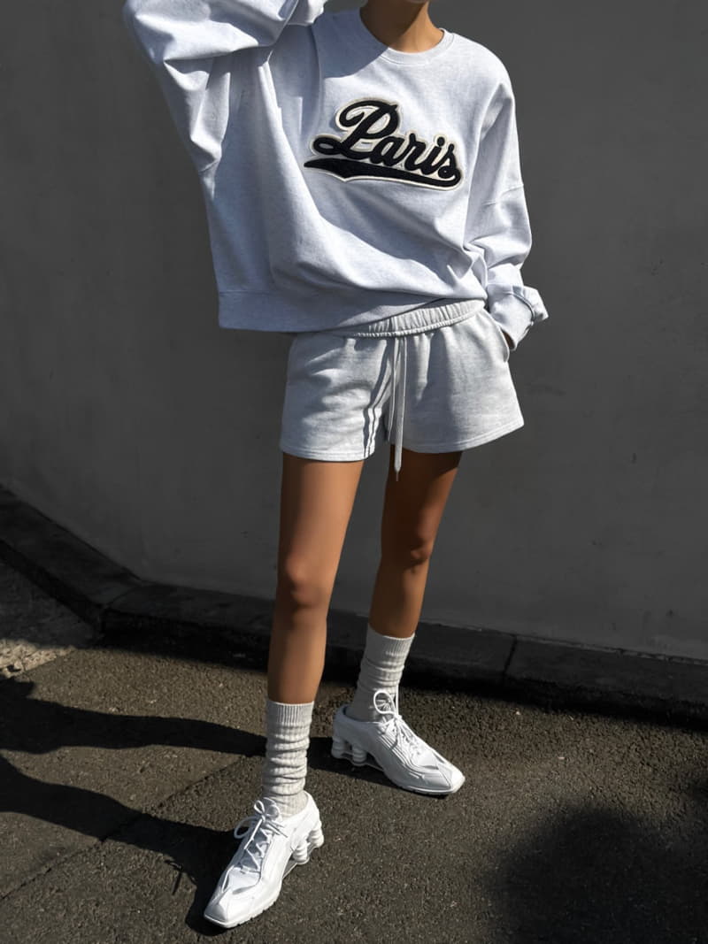 Paper Moon - Korean Women Fashion - #momslook - Paris boucle stitch sweatshirt