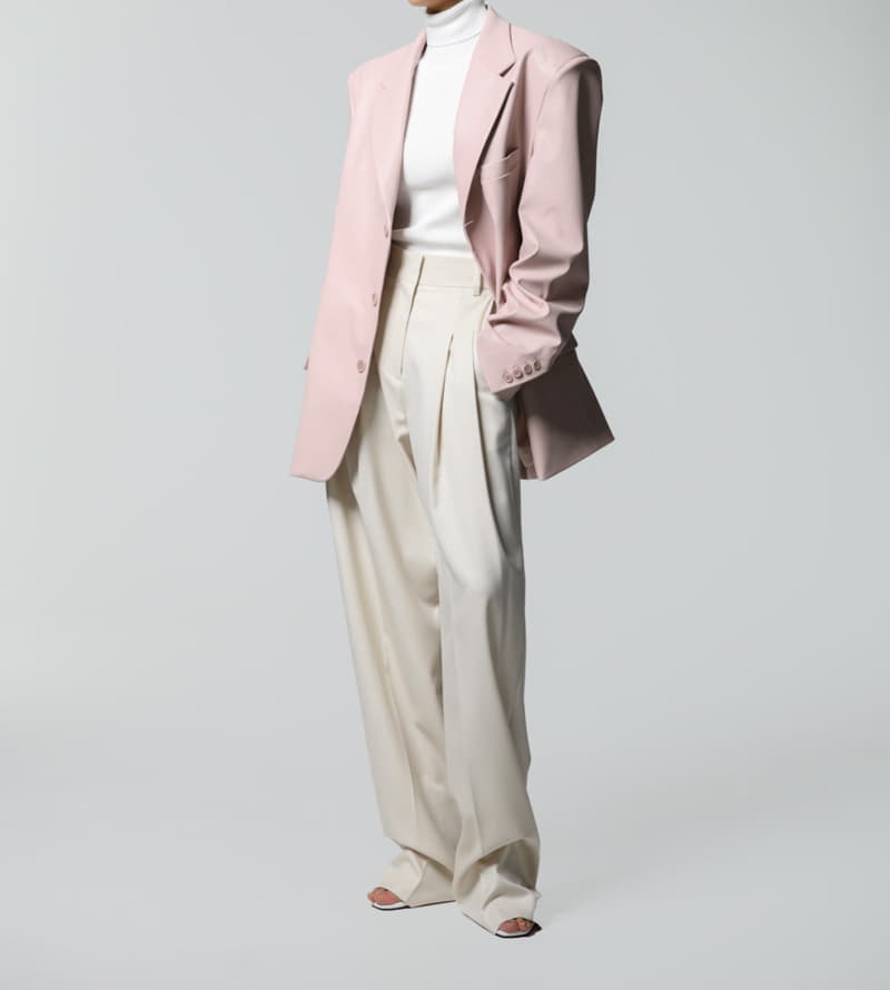 Paper Moon - Korean Women Fashion - #momslook - soft touch pin tuck wide trousers  - 7
