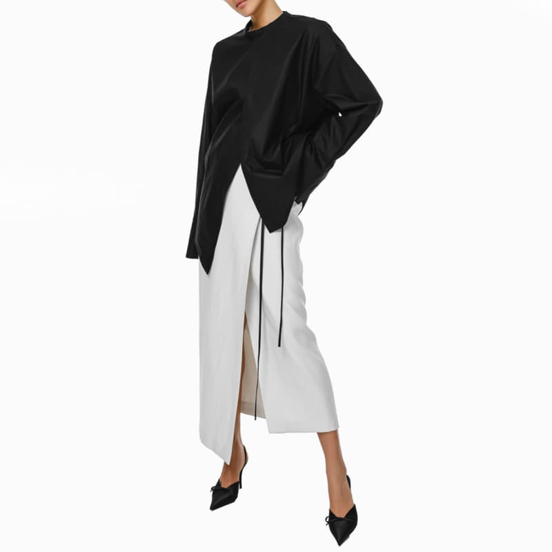 Paper Moon - Korean Women Fashion - #momslook - linen wrap pencil maxi skirt - 10