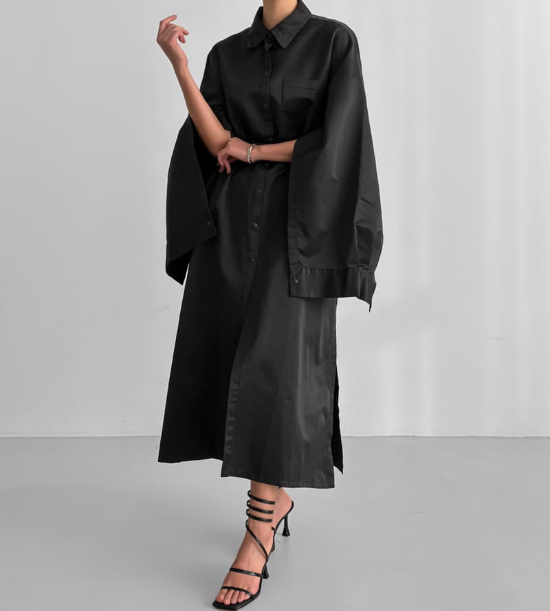 Paper Moon - Korean Women Fashion - #pursuepretty - Shiny One-piec Coat - 2