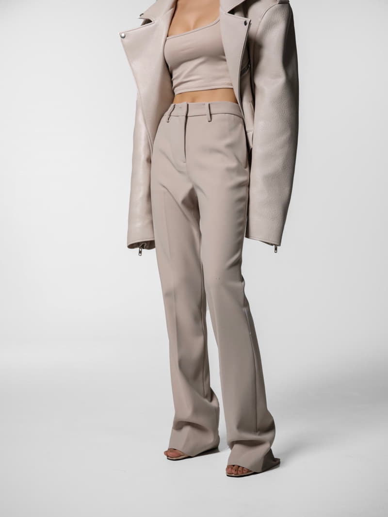 Paper Moon - Korean Women Fashion - #pursuepretty - Straght Fit Tuxedo Trousers - 6