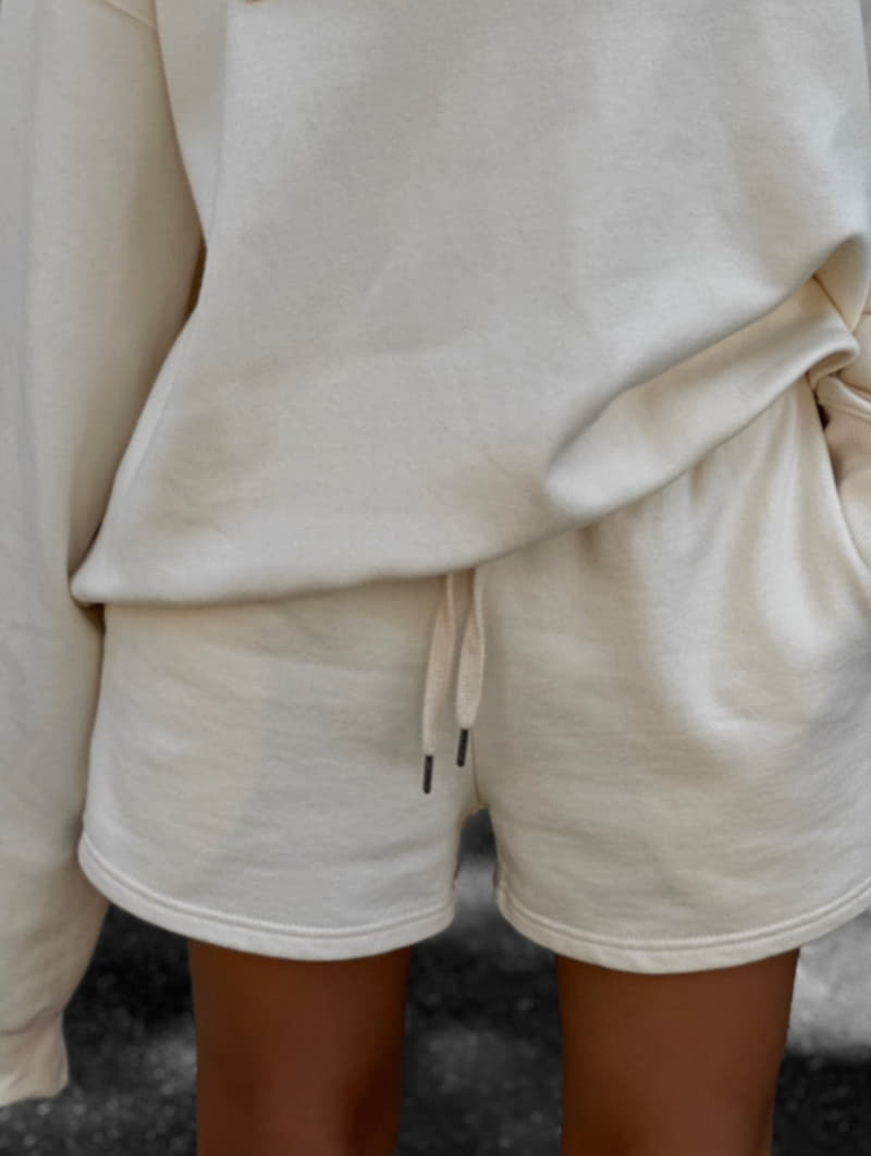 Paper Moon - Korean Women Fashion - #vintagekidsstyle - jersey sweat shorts - 4
