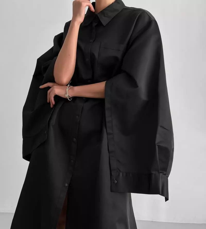 Paper Moon - Korean Women Fashion - #restrostyle - Shiny One-piec Coat - 3