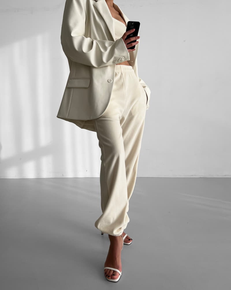 Paper Moon - Korean Women Fashion - #restrostyle - Classic Soft Vegan Leather Blazer - 10