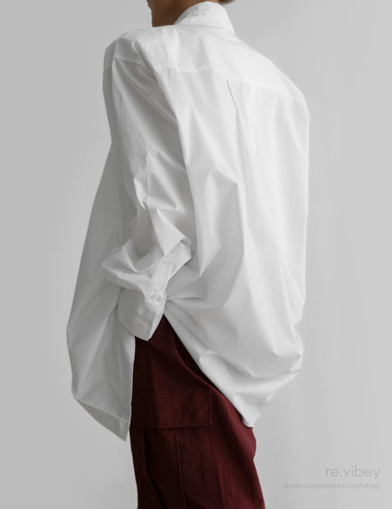 Paper Moon - Korean Women Fashion - #romanticstyle - Maxy Obersize Pad SHOulder Button Down Shirt - 3