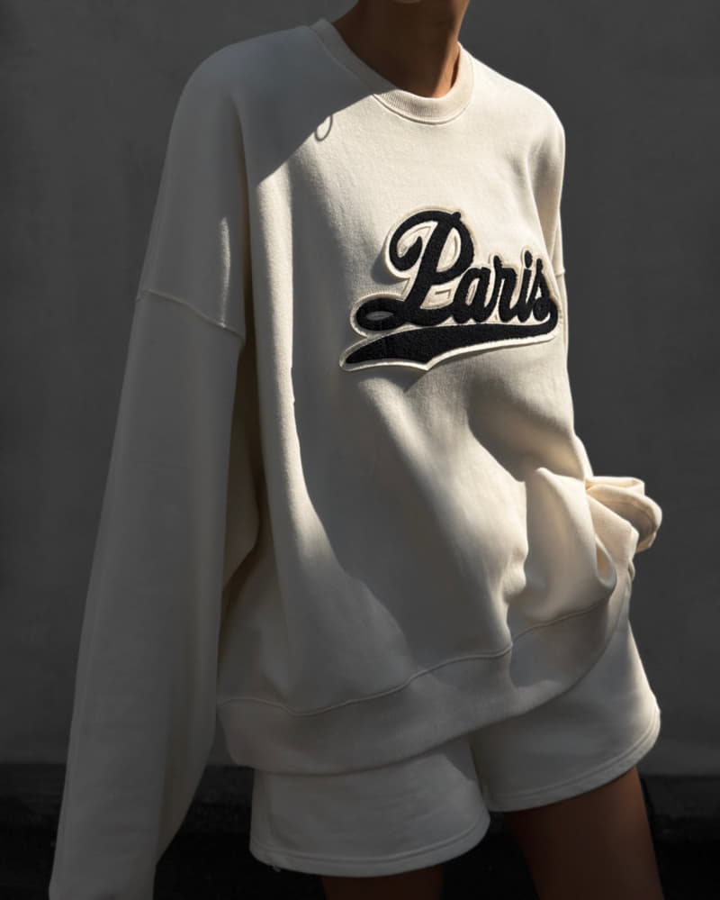 Paper Moon - Korean Women Fashion - #romanticstyle - Paris boucle stitch sweatshirt - 7