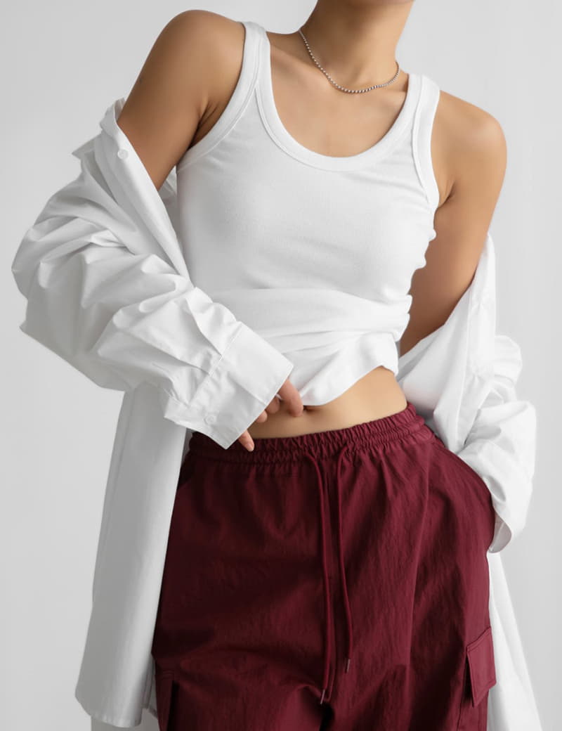 Paper Moon - Korean Women Fashion - #thelittlethings - Maxy Obersize Pad SHOulder Button Down Shirt - 6