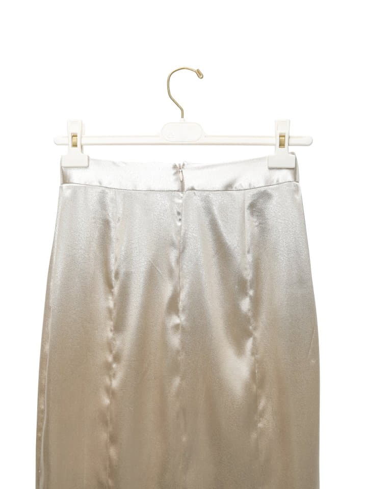 Paper Moon - Korean Women Fashion - #thelittlethings - Silky Vegan Leather Maxi Pencil Skirt - 10
