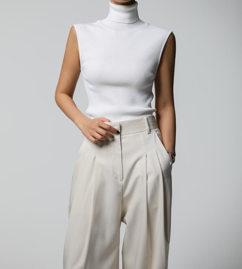 Paper Moon - Korean Women Fashion - #thelittlethings - soft touch pin tuck wide trousers  - 6
