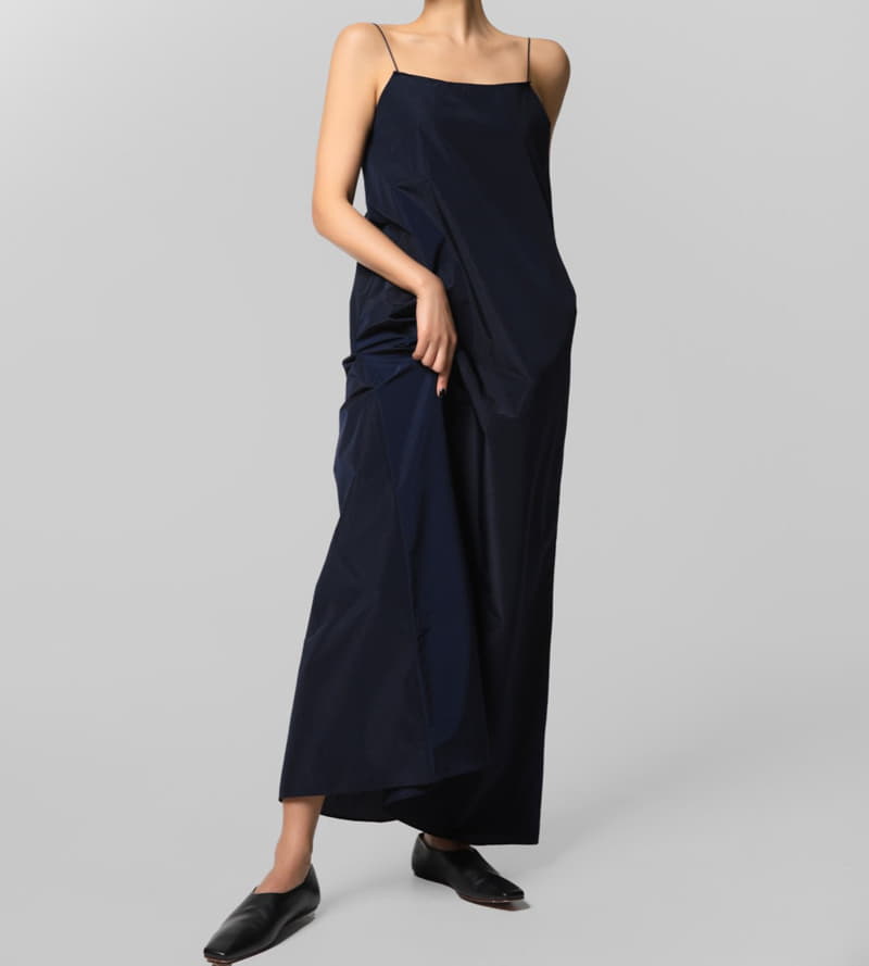 Paper Moon - Korean Women Fashion - #vintageinspired - Thin Shoulder Strappy Maxi One-piece - 11