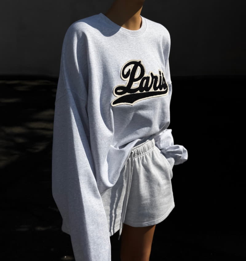 Paper Moon - Korean Women Fashion - #vintageinspired - Paris boucle stitch sweatshirt - 3