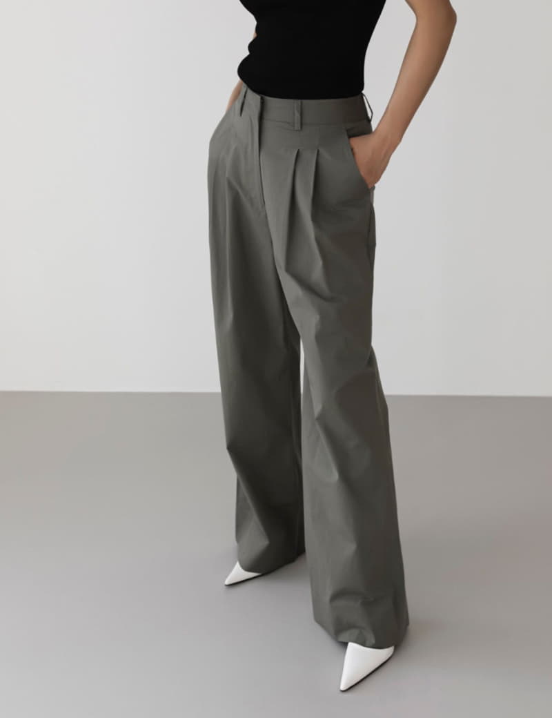 Paper Moon - Korean Women Fashion - #womensfashion - Cotton Two Wide Pants - 11