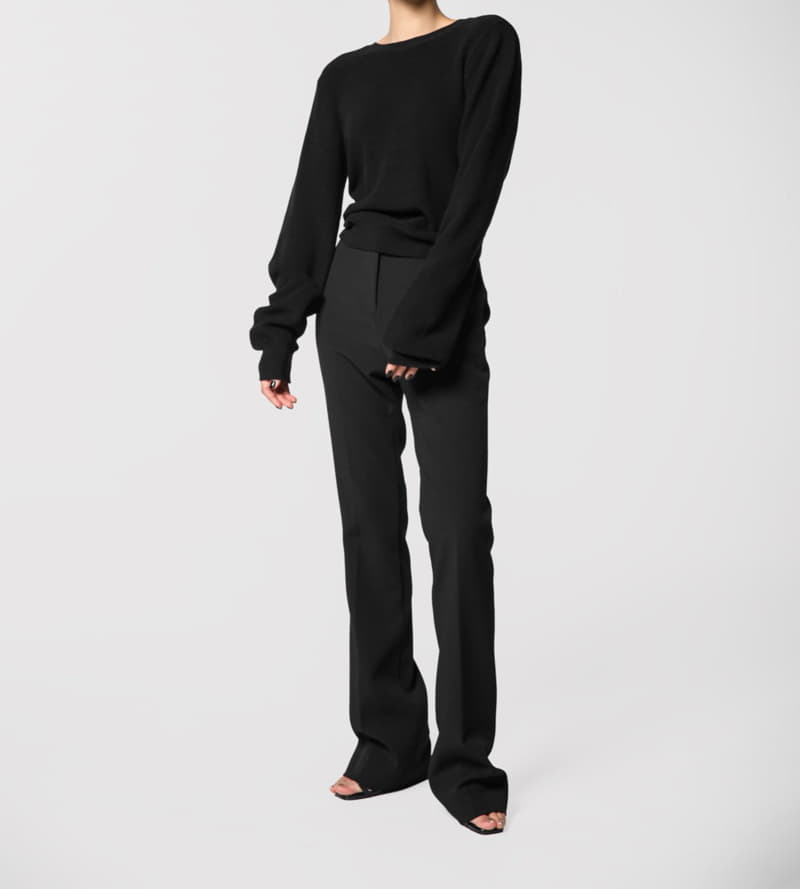 Paper Moon - Korean Women Fashion - #womensfashion - Straght Fit Tuxedo Trousers - 3