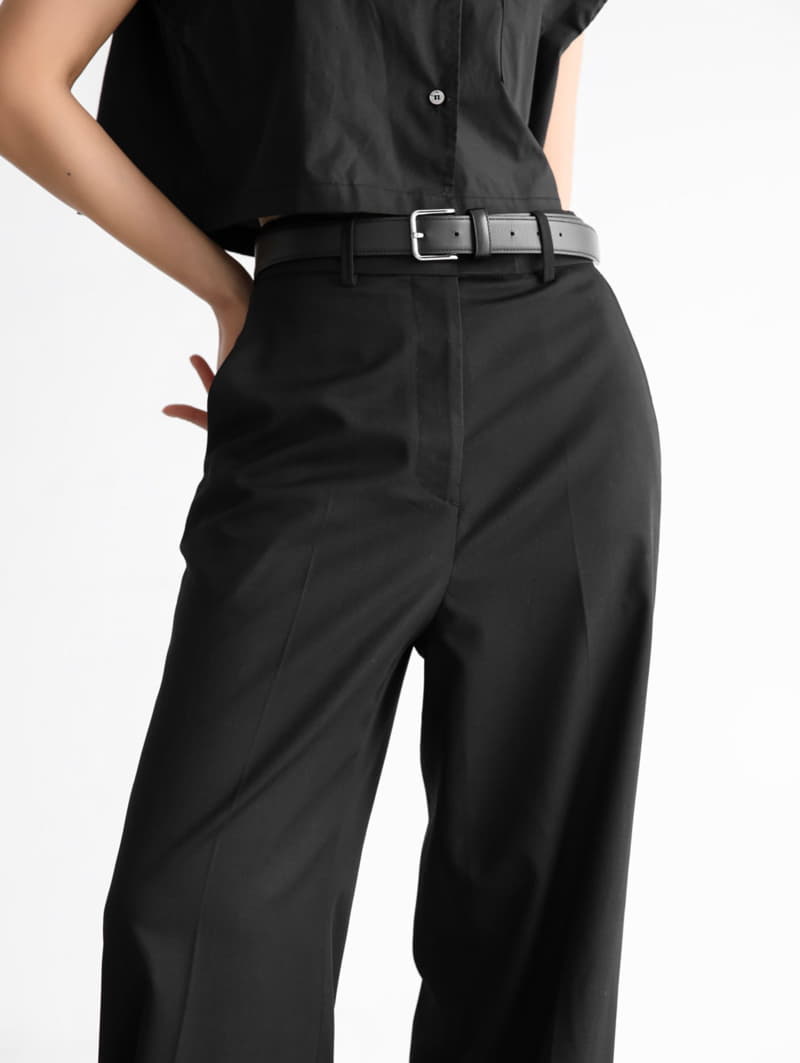 Paper Moon - Korean Women Fashion - #womensfashion - straight maxi length wide trousers - 12