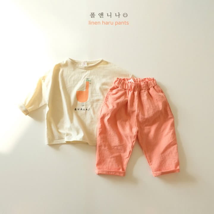 Paul & Nina - Korean Children Fashion - #littlefashionista - Oreore Haru Linen Pants - 3