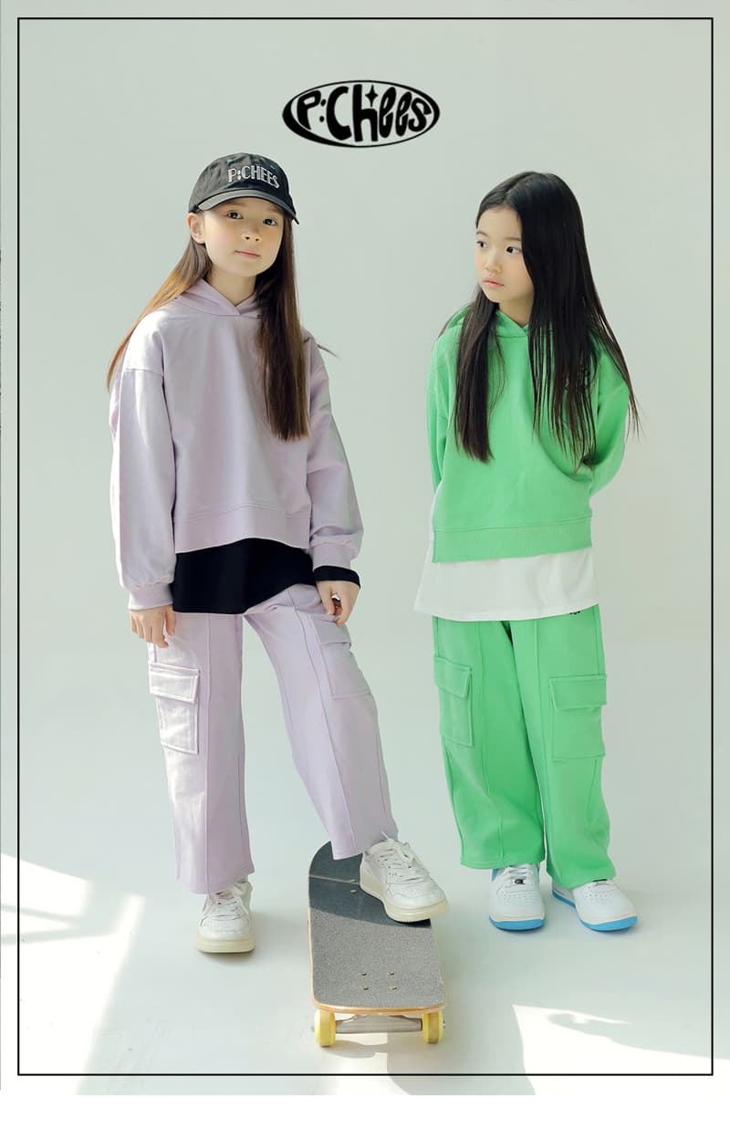 Peach-Cream - Korean Children Fashion - #designkidswear - Kai Hoody Semi Crop Sweatshirt