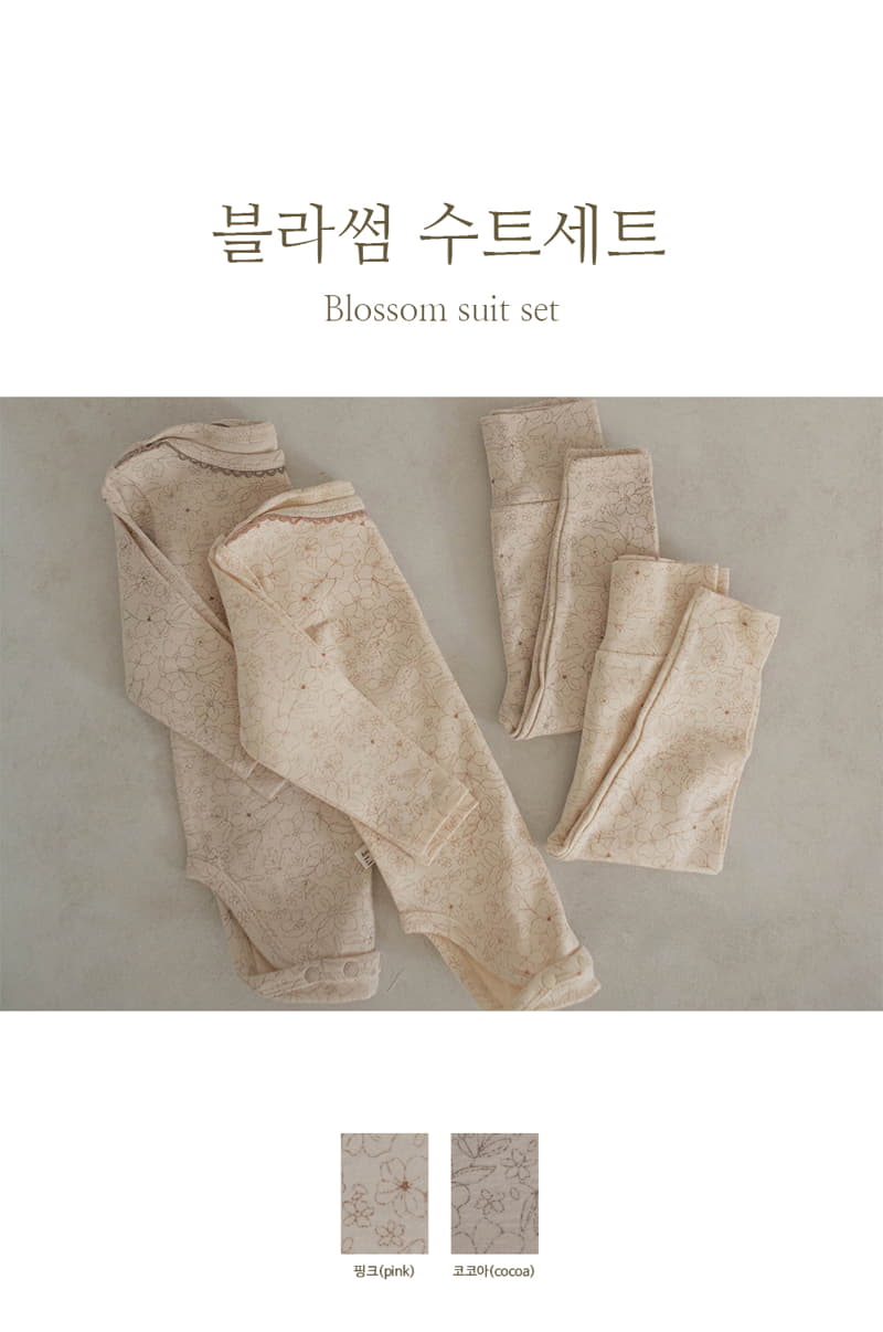 Peekaboo - Korean Baby Fashion - #babyclothing - Blossom Bodysuit Set