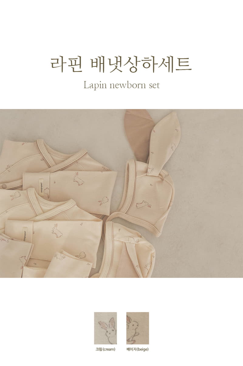 Peekaboo - Korean Baby Fashion - #babyfashion - Lapin Top Bottom Benet Set