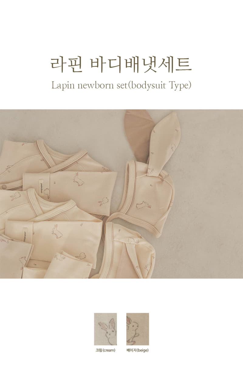 Peekaboo - Korean Baby Fashion - #babyfever - Lapin Body Benet Set