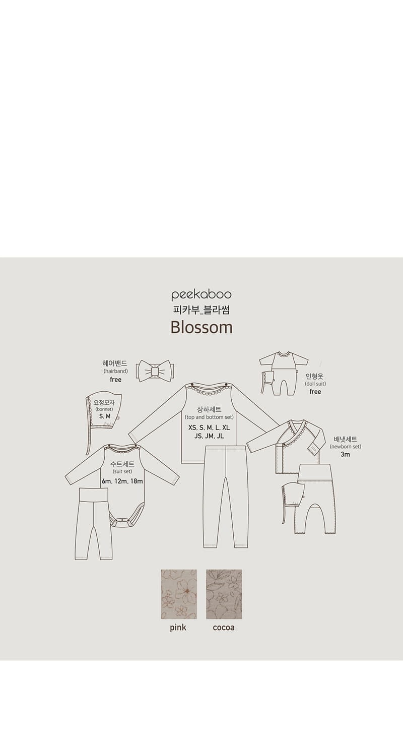 Peekaboo - Korean Baby Fashion - #babyoninstagram - Blossom Bodysuit Set - 6