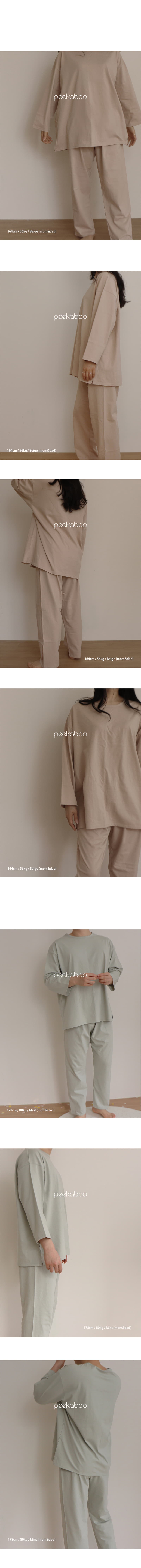 Peekaboo - Korean Women Fashion - #momslook - Louis Top Bottom Set Adult - 3