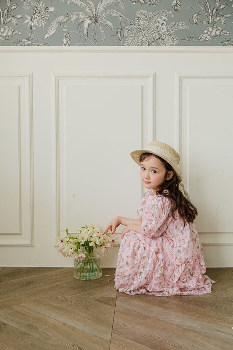 Pink Berry - Korean Children Fashion - #fashionkids - Cherry Blossom One-piece - 5
