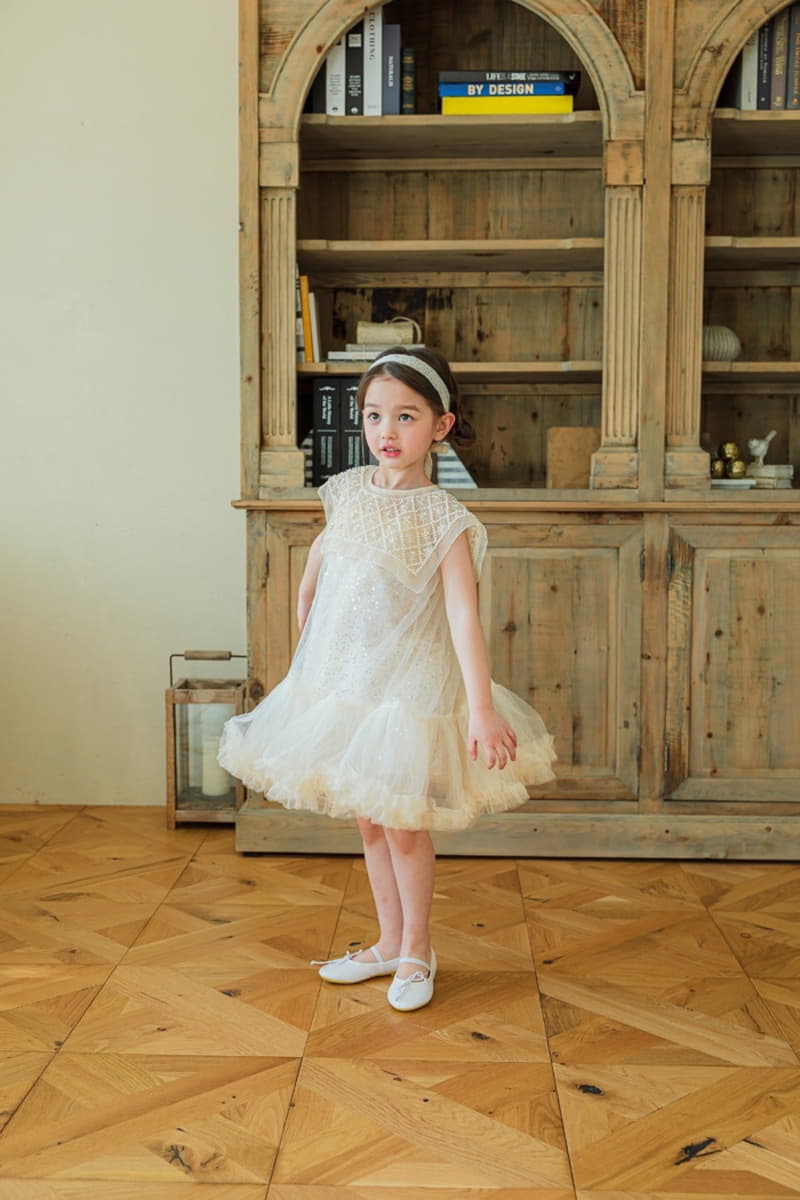 Pink Berry - Korean Children Fashion - #kidsshorts - Beads One-piece - 3