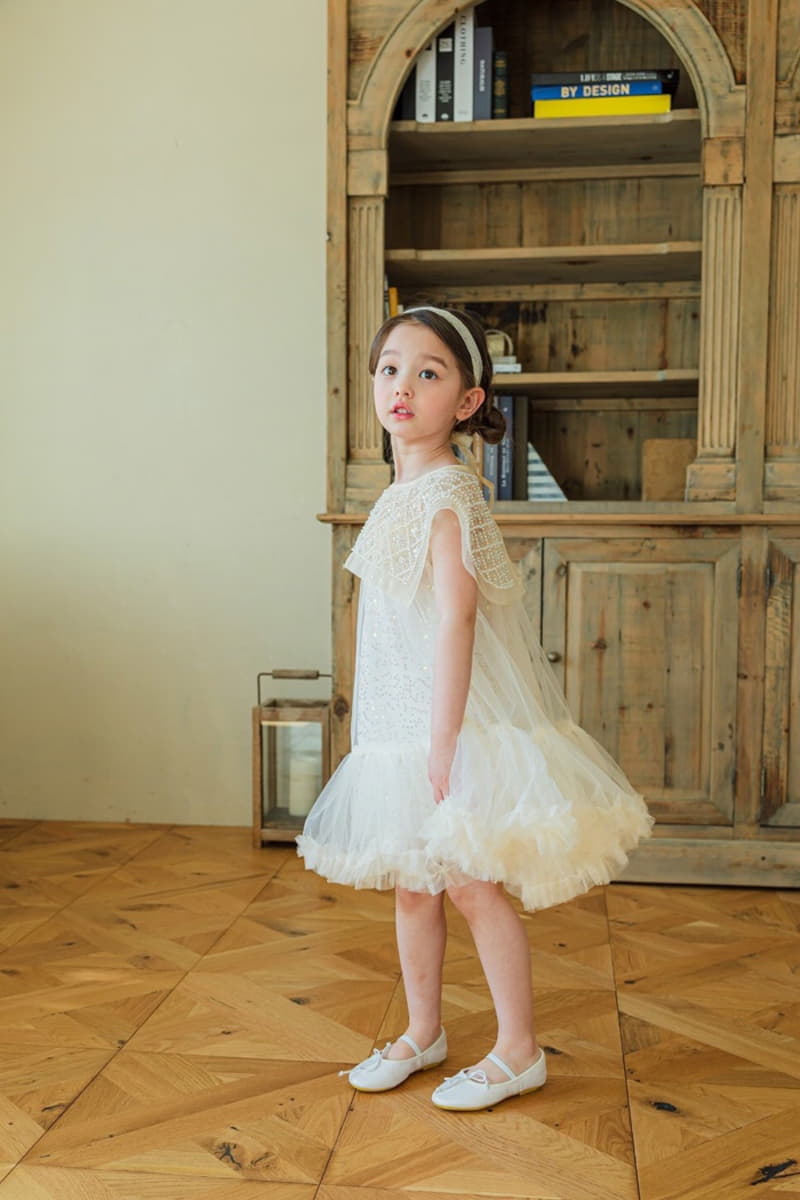 Pink Berry - Korean Children Fashion - #kidsshorts - Beads One-piece - 4
