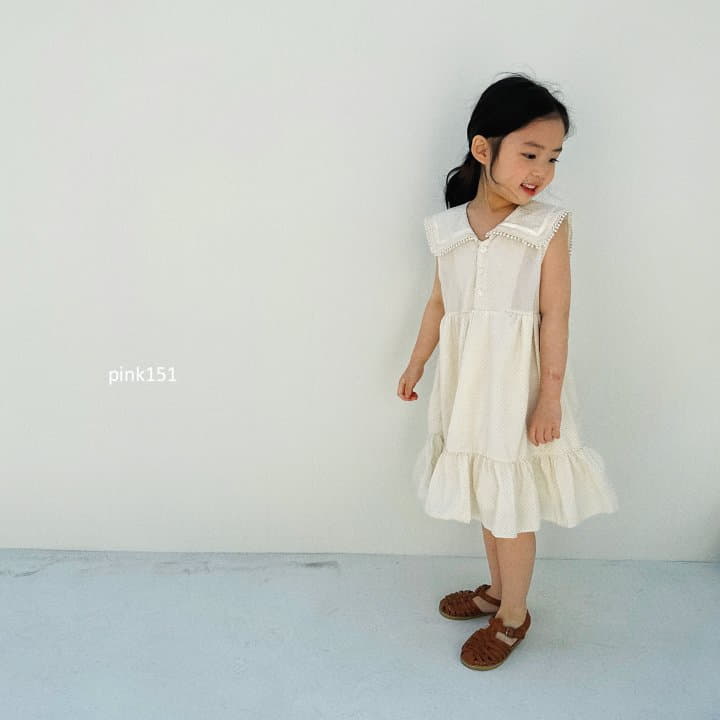 Pink151 - Korean Children Fashion - #childofig - Sailor Dot One-piece - 7