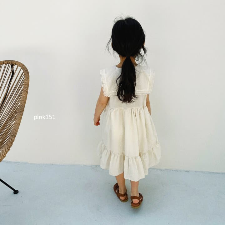 Pink151 - Korean Children Fashion - #childrensboutique - Sailor Dot One-piece - 8