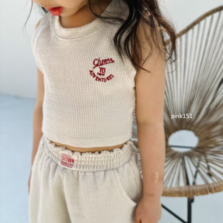 Pink151 - Korean Children Fashion - #childrensboutique - Chock Waffle Sleeveless - 7