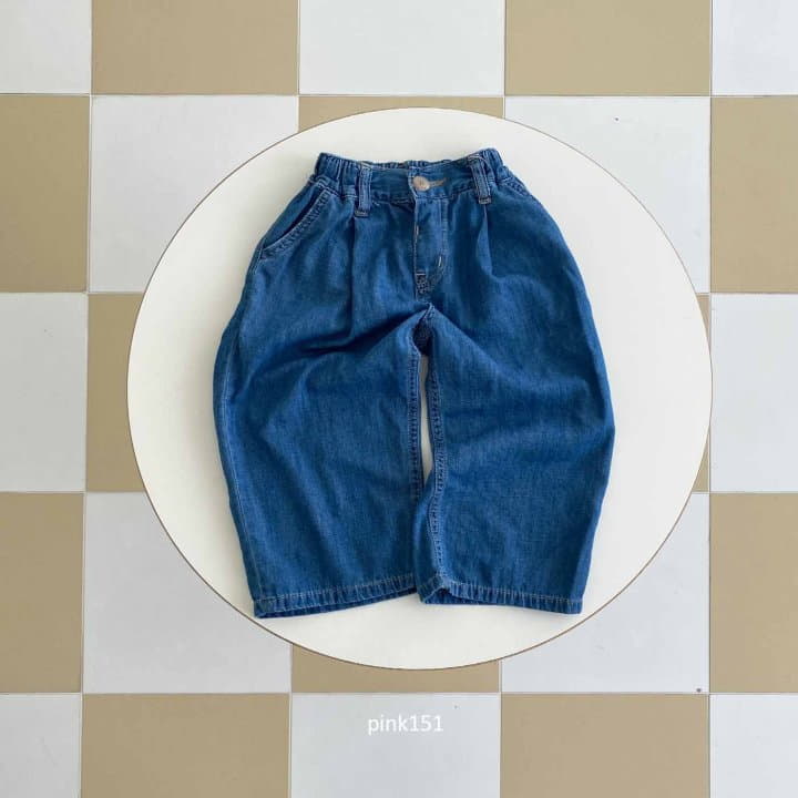 Pink151 - Korean Children Fashion - #kidsshorts - Charlang Wrinkle Jeans