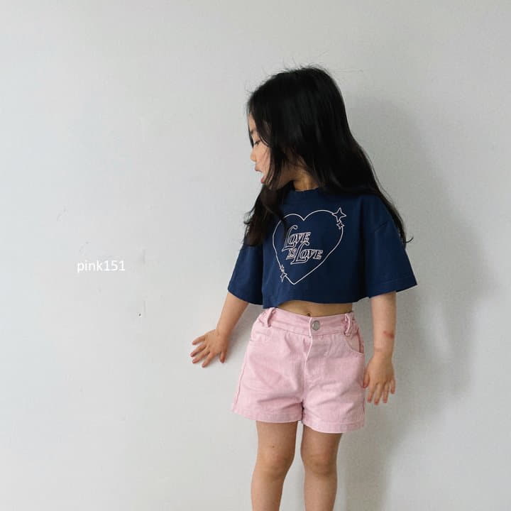 Pink151 - Korean Children Fashion - #kidsshorts - Love Is Crop Tee - 7