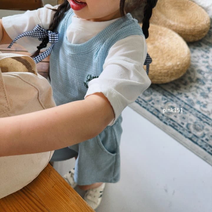 Pink151 - Korean Children Fashion - #kidsstore - Chock Waffle Sleeveless - 12