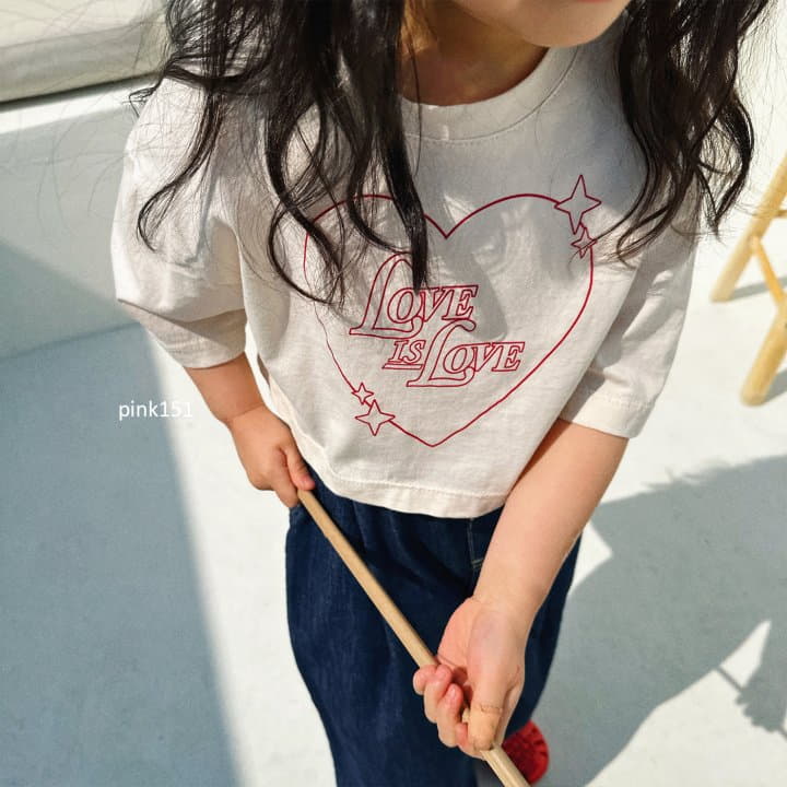 Pink151 - Korean Children Fashion - #kidzfashiontrend - Love Is Crop Tee - 9