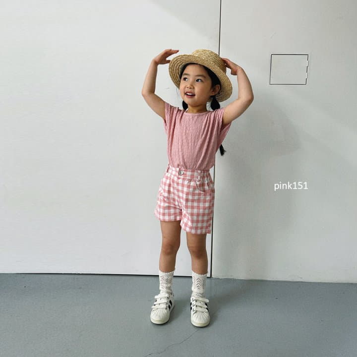 Pink151 - Korean Children Fashion - #littlefashionista - Check Shorts - 12