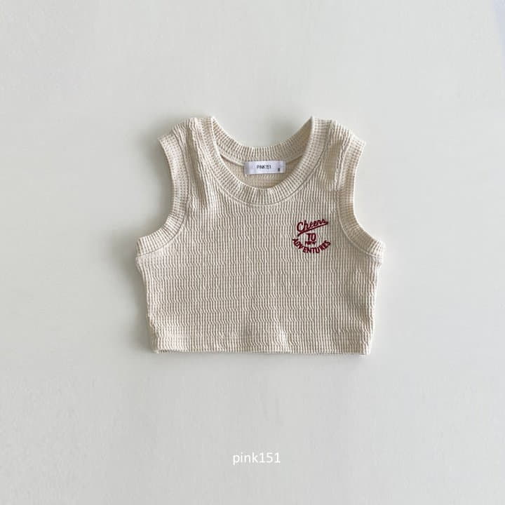 Pink151 - Korean Children Fashion - #littlefashionista - Chock Waffle Sleeveless