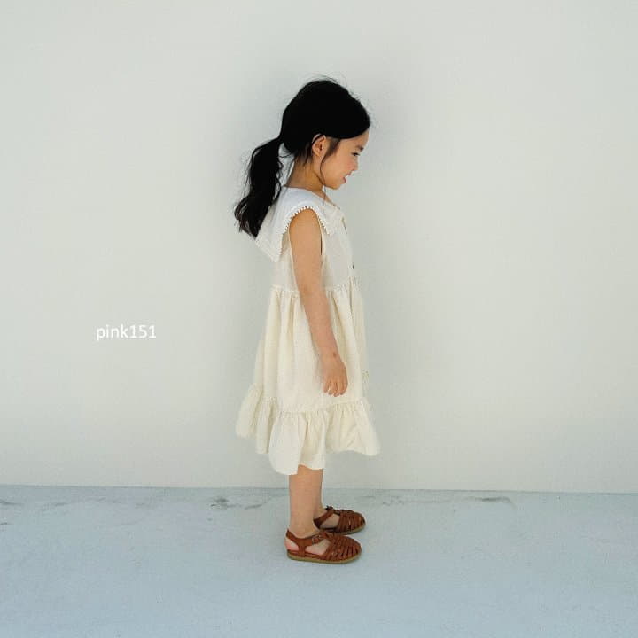 Pink151 - Korean Children Fashion - #stylishchildhood - Sailor Dot One-piece - 6