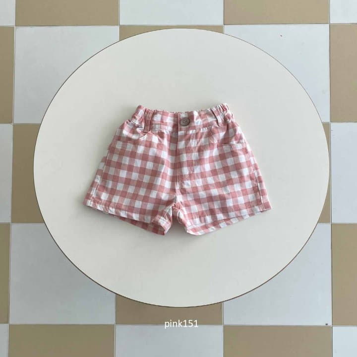 Pink151 - Korean Children Fashion - #stylishchildhood - Check Shorts - 2