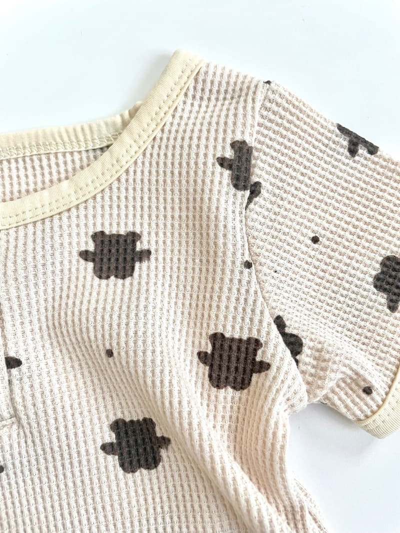 Reve Kid - Korean Baby Fashion - #babyoutfit - Waffle Bodysuit - 3