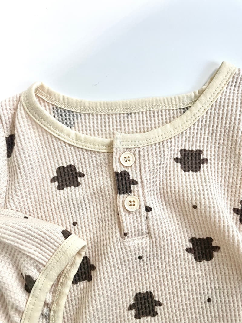 Reve Kid - Korean Baby Fashion - #onlinebabyboutique - Waffle Bodysuit - 5