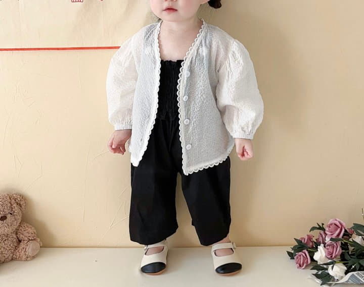 Reve Kid - Korean Baby Fashion - #onlinebabyboutique - Pleats Sleeveless Bodysuit - 2