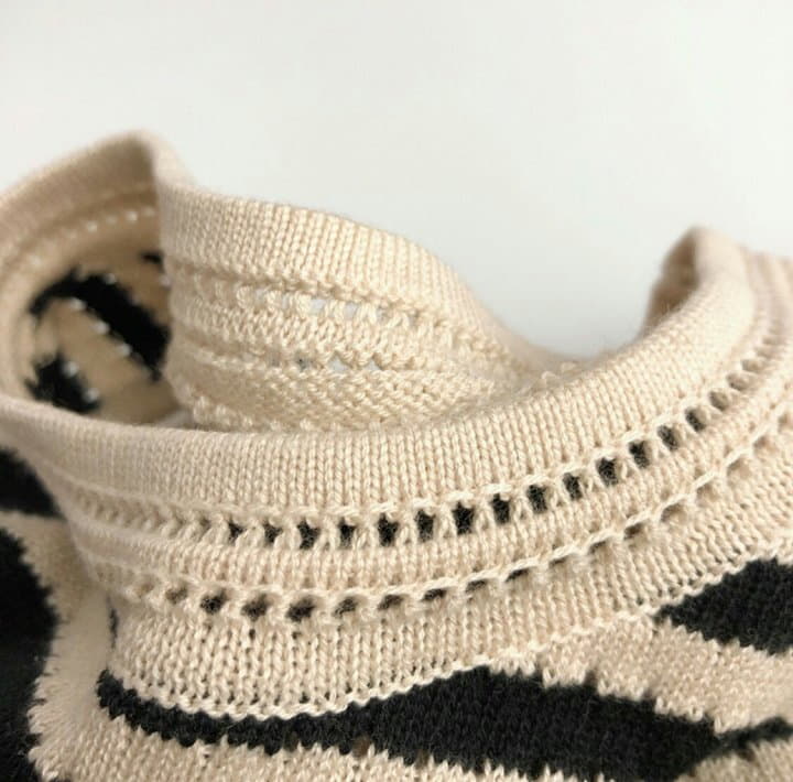 Reve Kid - Korean Children Fashion - #designkidswear - Stripes Knit Sleeveless - 2