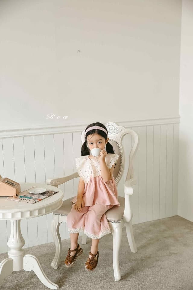 Roa - Korean Children Fashion - #magicofchildhood - Linen Top Bottom Set - 2